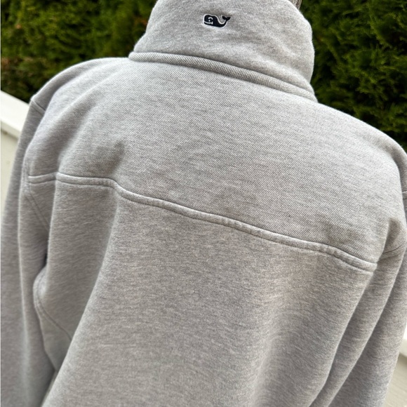 Vineyard Vines Gray Raiders Zip-Up Sweater Sweatshirt size Large - Picture 4 of 5